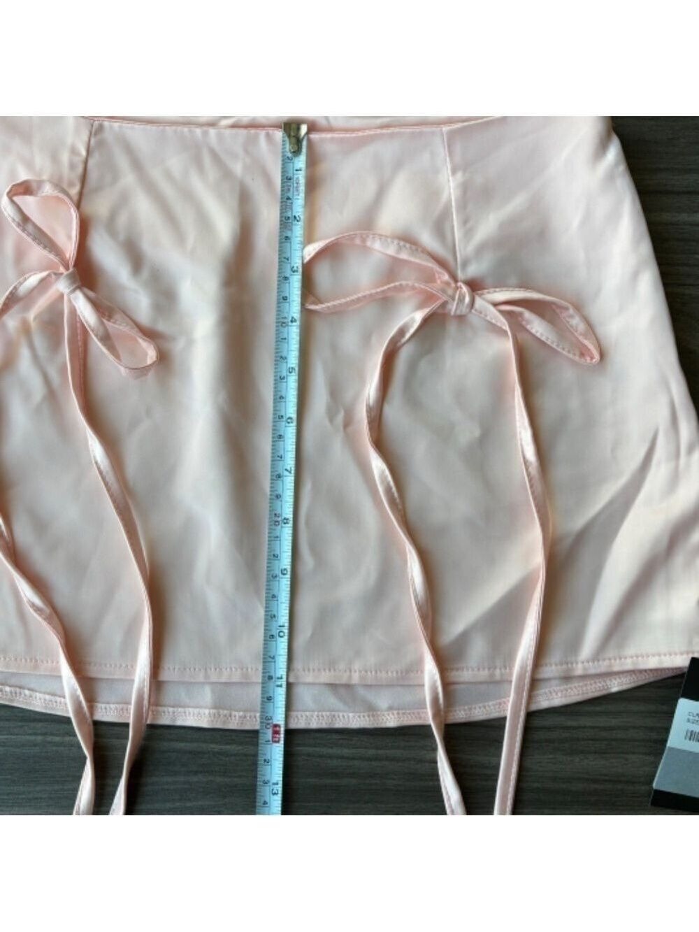 Storets Womens New Rosie Satin Pink Mini Skirt With Bow Details — image 7 of 8